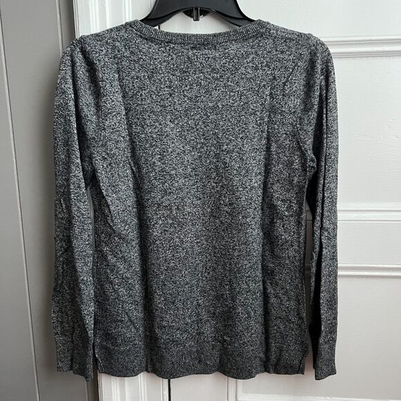 Old Navy Gray & Black Marbled Crew Neck Sweater M - Picture 4 of 5